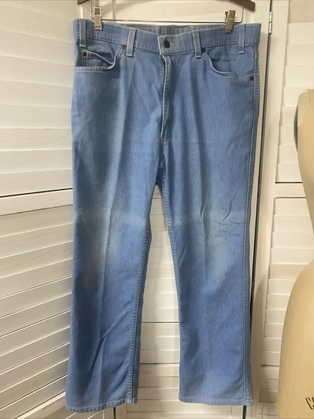 Vintage Levi’s Action Jeans 36x29 Fits 34 Or 35 USA Made Blue Denim 100% Cotton